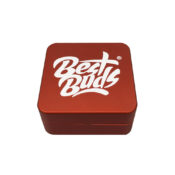 Best Buds Flacher Quadratischer Aluminium Grinder Rust 2 Teile (50mm)