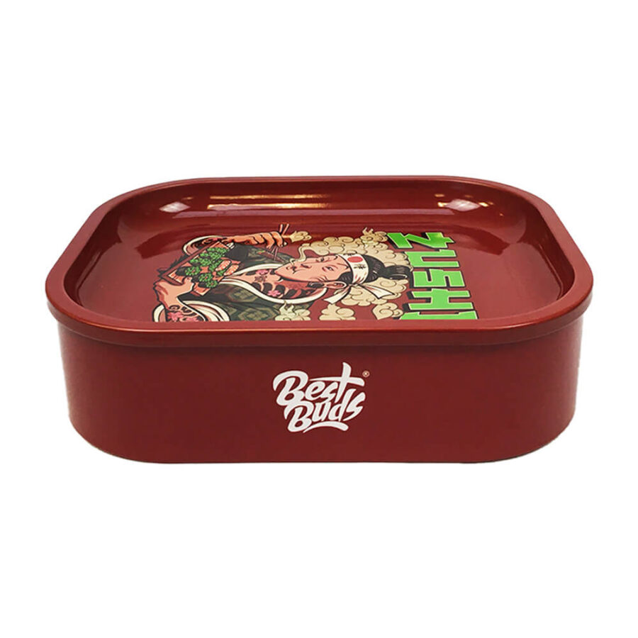 Best Buds Dünne Box Rolling Tray mit Storage Zushi