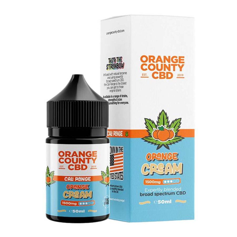 Orange County CBD Cali E-Liquid Orange Cream