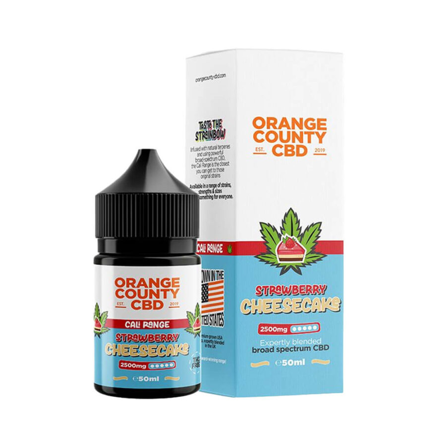 Orange County CBD Cali E-Liquid Strawberry Cheescake