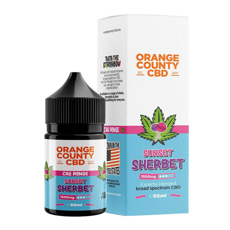 Orange County CBD Cali E-Liquid Sunset Sherbet