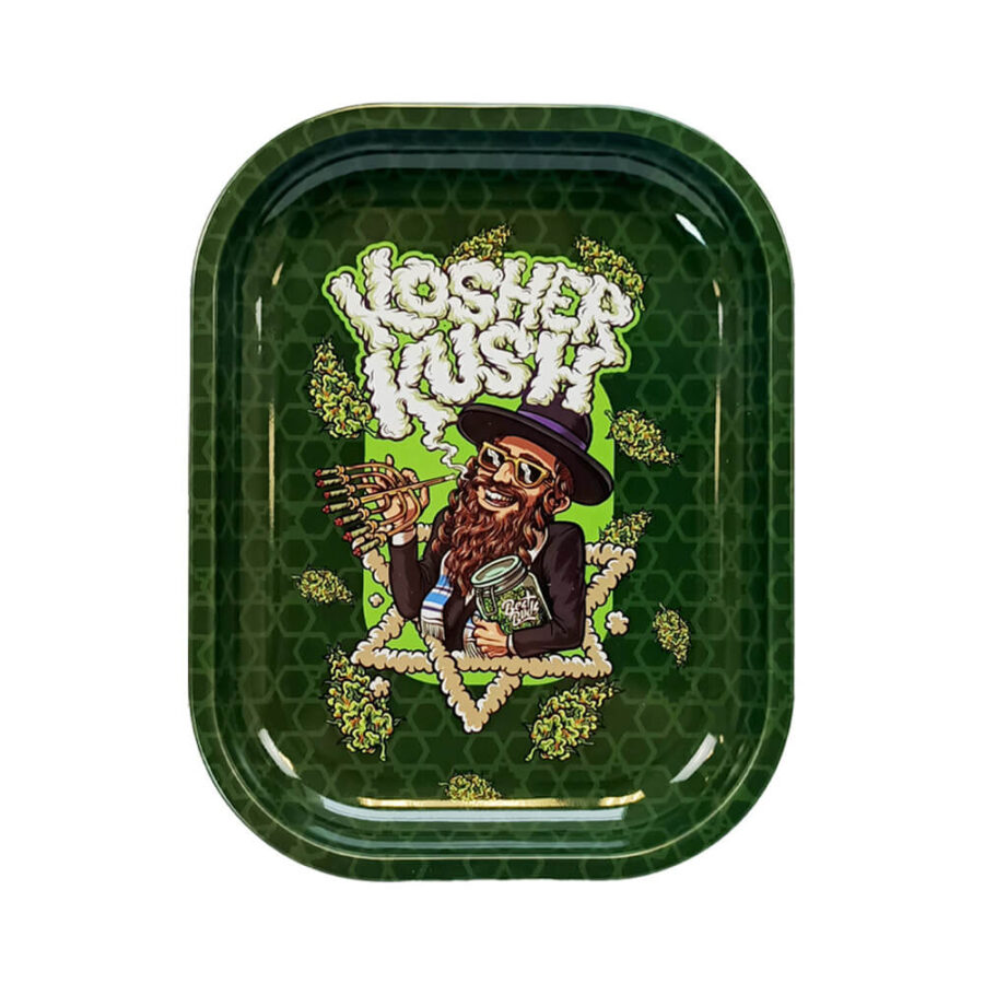 Best Buds Dünne Box Rolling Tray mit Storage Kosher Kush