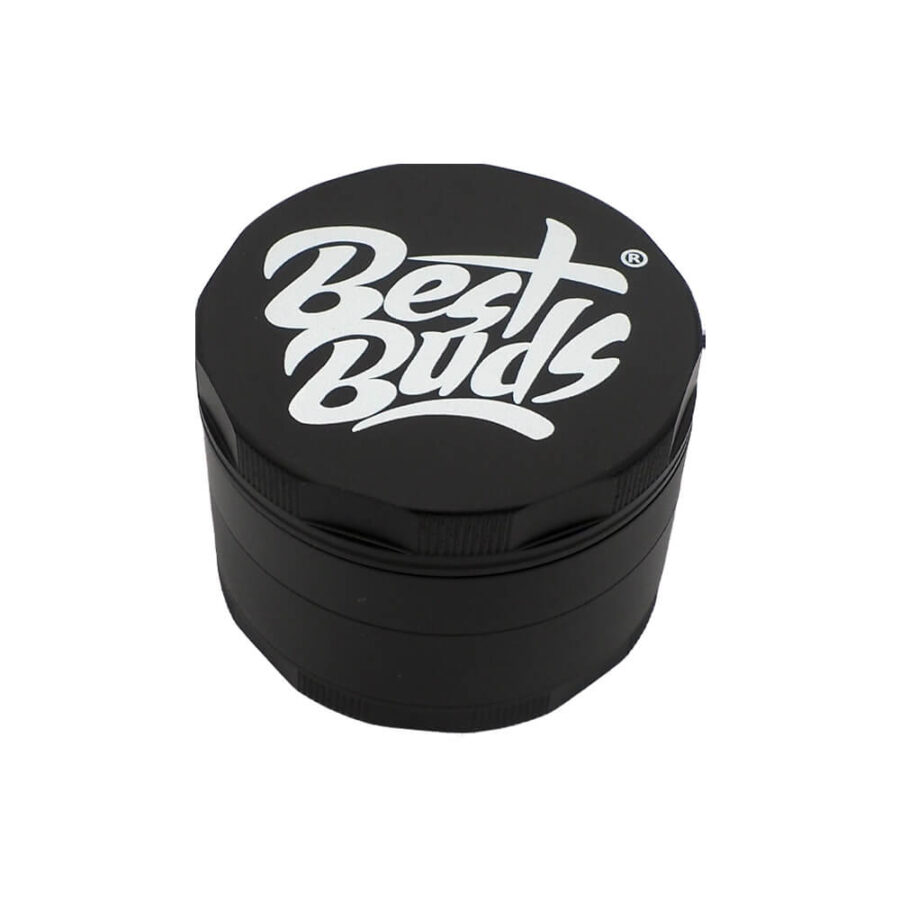 Best Buds Mighty Grinder Aluminium Schwarz 4 Teile (60mm)