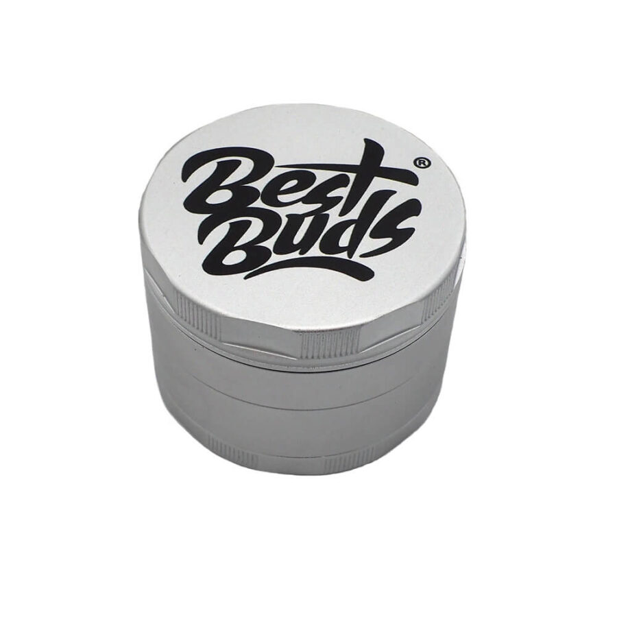 Best Buds Mighty Grinder Aluminium Silber 4 Teile (60mm)