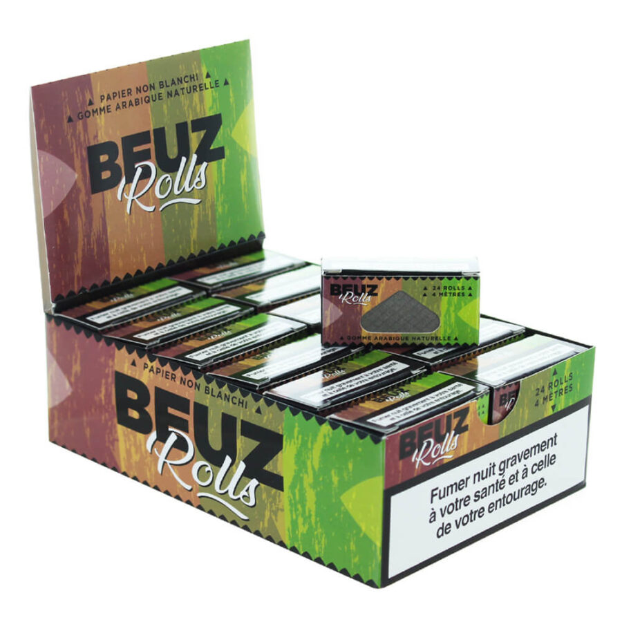 Beuz ungebleichte Rolling Paper Rolls Sets (24Stk/Disply)