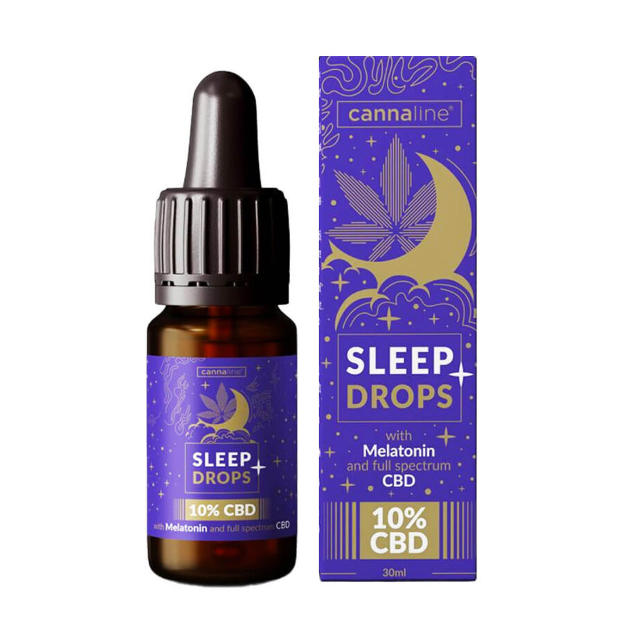 Cannaline Vollspektrum CBD Öl Sleep Drops mit Melantonin (30ml)