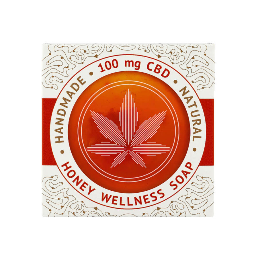 Cannaline handgefertigte Honig Wellness Seife 10mg CBD