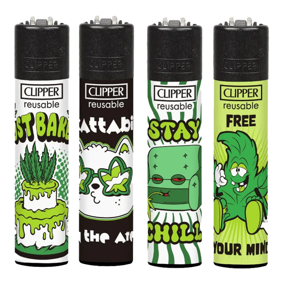 Clipper Sturmfeuerzeug Weed States (24Stk/Display)