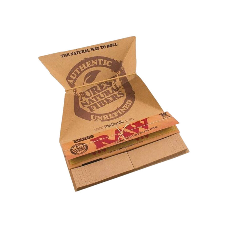 RAW Artesano kingsize slim rolling papers + tips + tray (15stk/display)