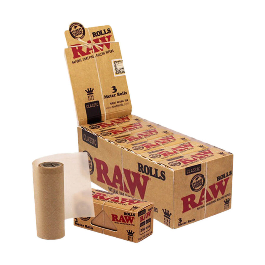 RAW Rolls 3 Meter Slim (12stk/display)