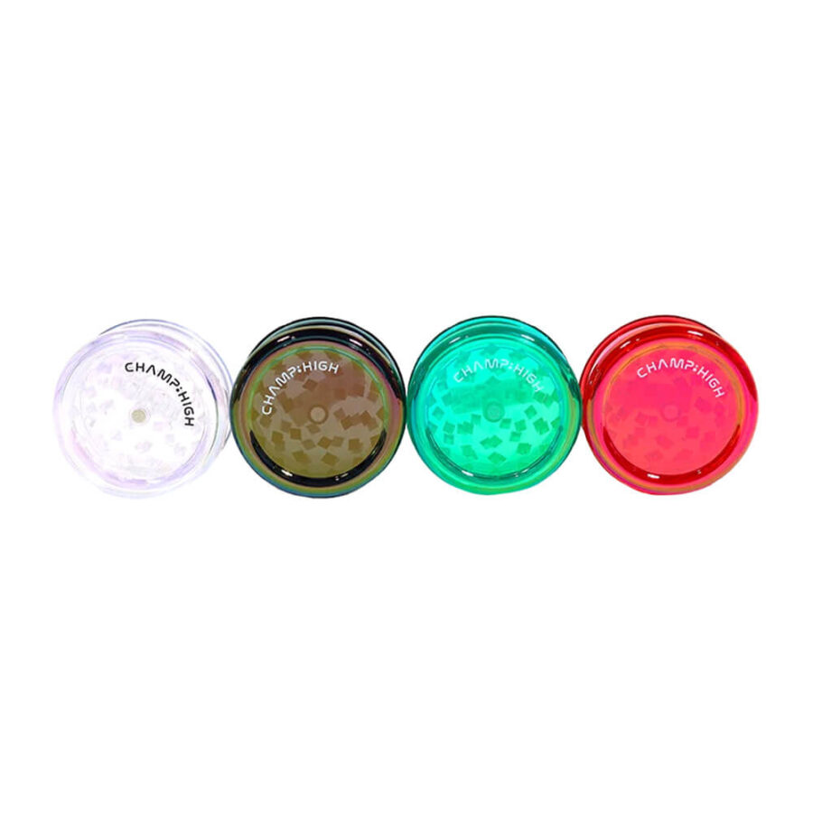 Champ High Plastic Grinder Rainbow 3 Teile - 61mm (12 Stk/Display)