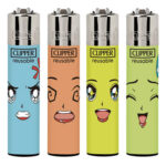 Clipper Feuerzeuge Manga Faces (24stk/display)