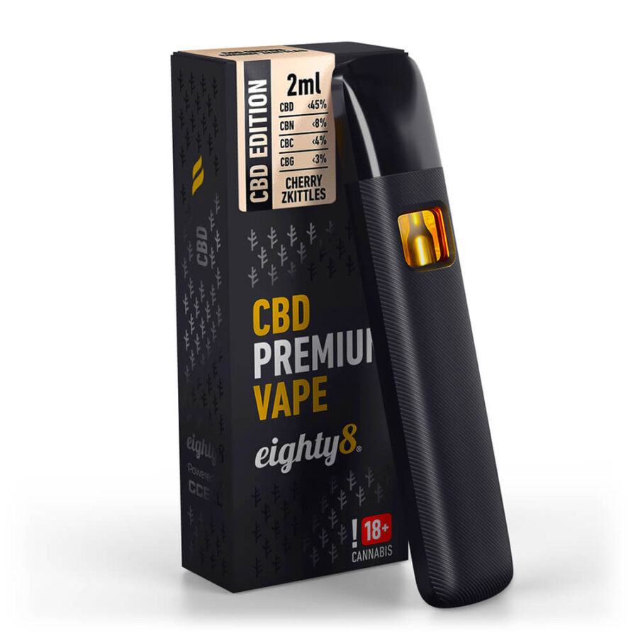 Eighty8 Cherry Zkittles 45% CBD Einweg Vape (10stk/display)