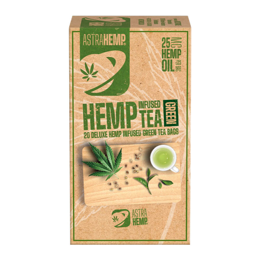 Astra Hemp Infused Hanf-Grüntee 25mg Hanföl (10er-Packung/Los)