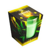 Cannabiskerze mit Citronella-Duft (90g)