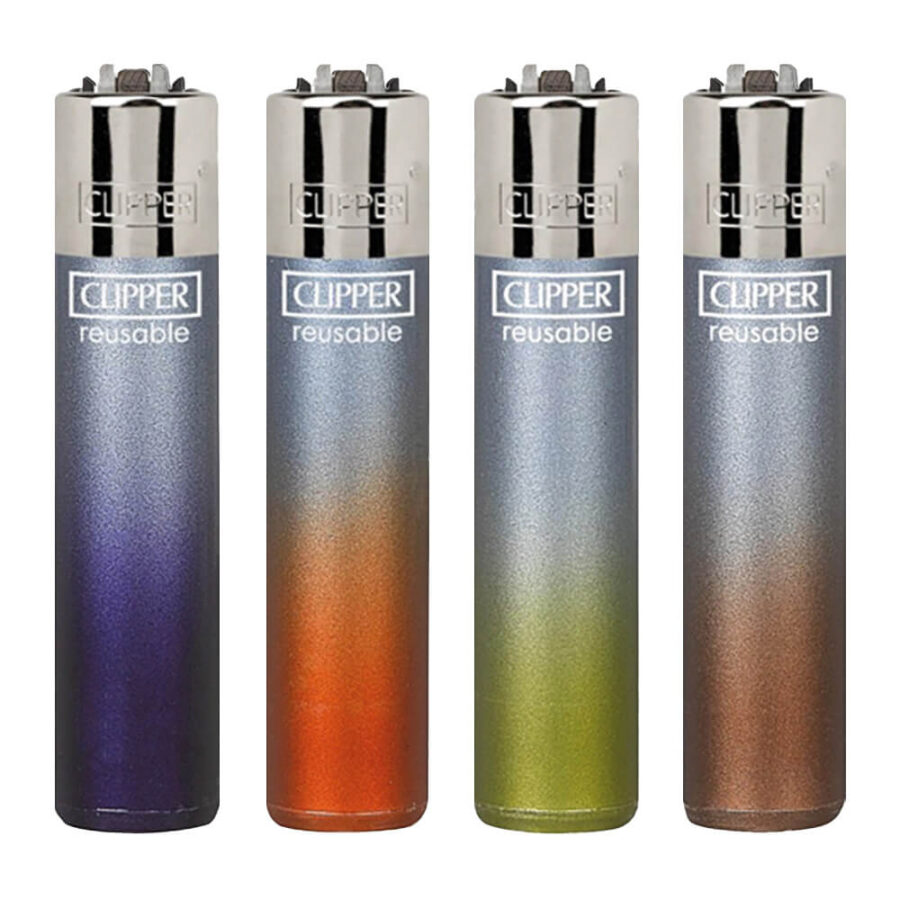 Clipper Feuerzeuge Blue Crystal Gradient (24stk/display)