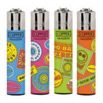 Clipper Feuerzeuge Happy Stamps (24stk/display)