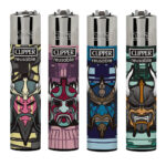 Clipper Feuerzeuge Samurai Masks (24stk/display)