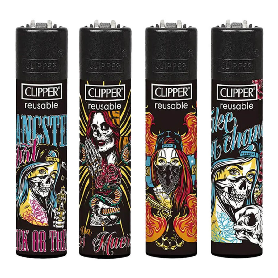 Clipper Feuerzeuge She Skull (24stk/display)