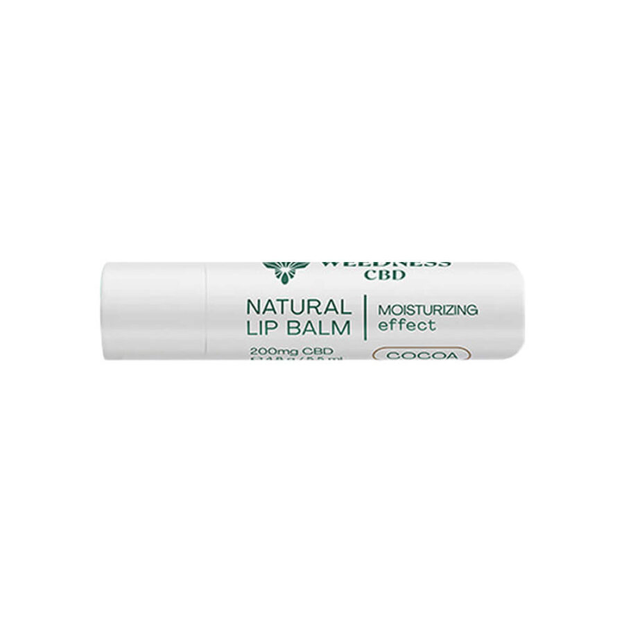 Weedness CBD Natürlicher Lippenbalsam Kakao mit feuchtigkeitsspendender Wirkung 4% CBD (4.8g)