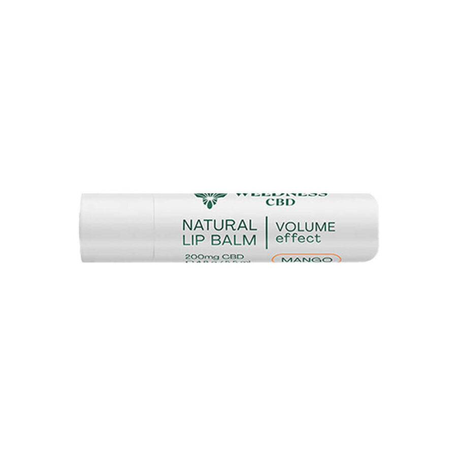 Weedness CBD Natürlicher Lippenbalsam Mango mit Volumeneffekt 4% CBD (4.8g)