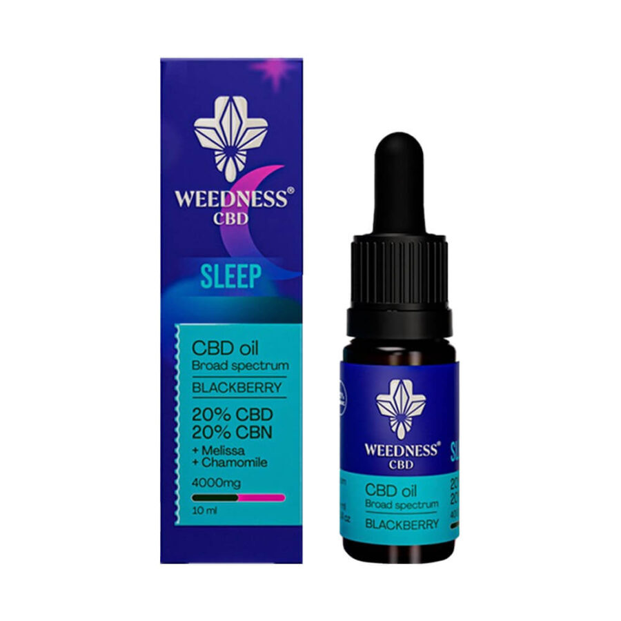 Weedness CBD Schlaf CBD Öl Brombeere 2000mg CBD + 2000mg CBN (10ml)