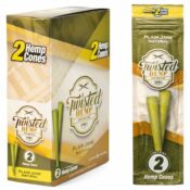Twisted Hemp Cones Plain Jane 10pcsdisplay