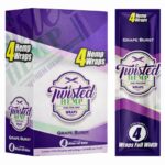 Twisted Hemp Wraps Grape Burst (15 stk/display) Twisted Hemp Wraps Grape Burst 15pcsdisplay