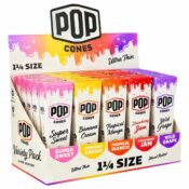 wholesale pop cones 1 4 ultra thin variety pack 25pcs dispay 3