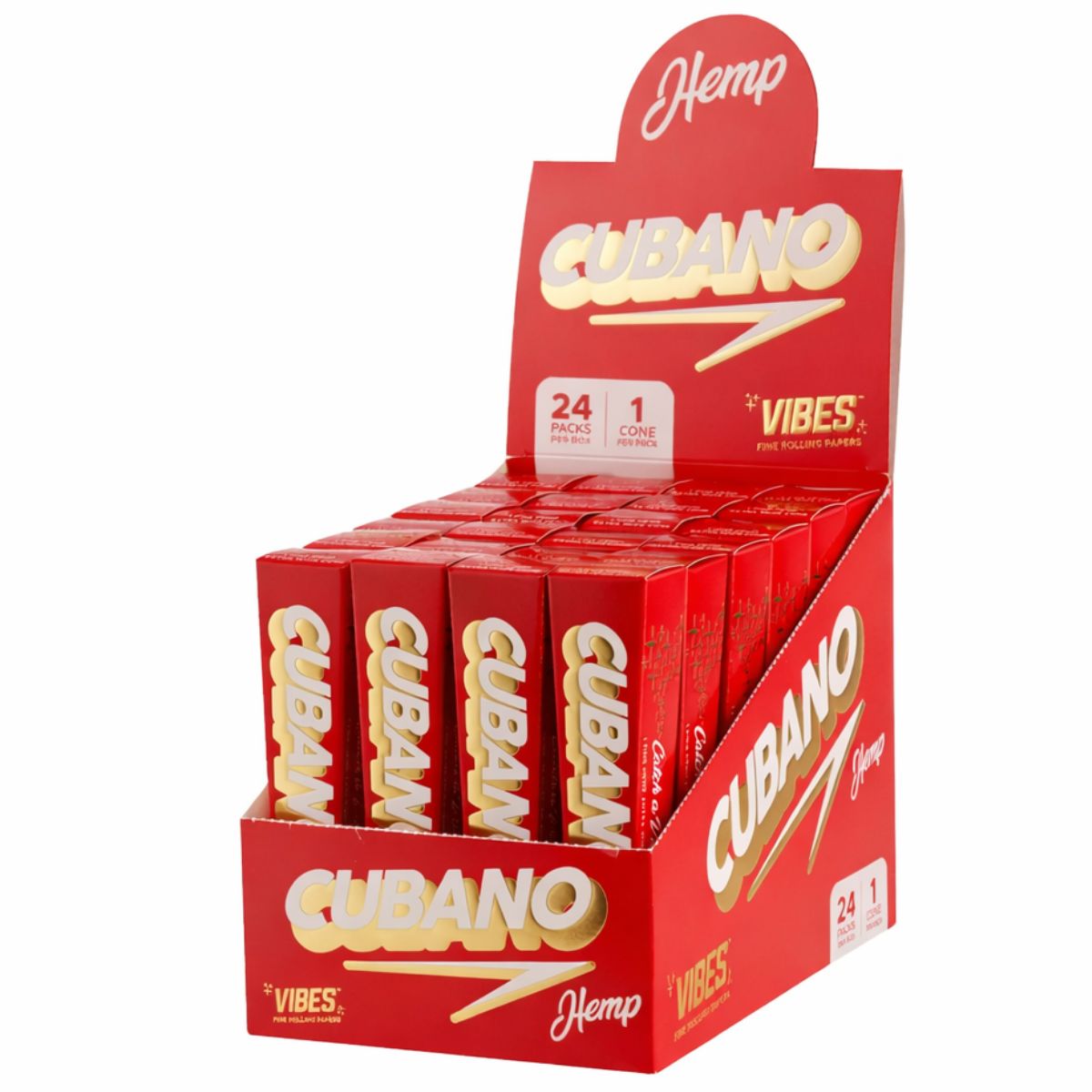 VIBES Cones Cubano Hanf (24er-Display) VIBES Cones Cubano Hemp 24pcsdisplay