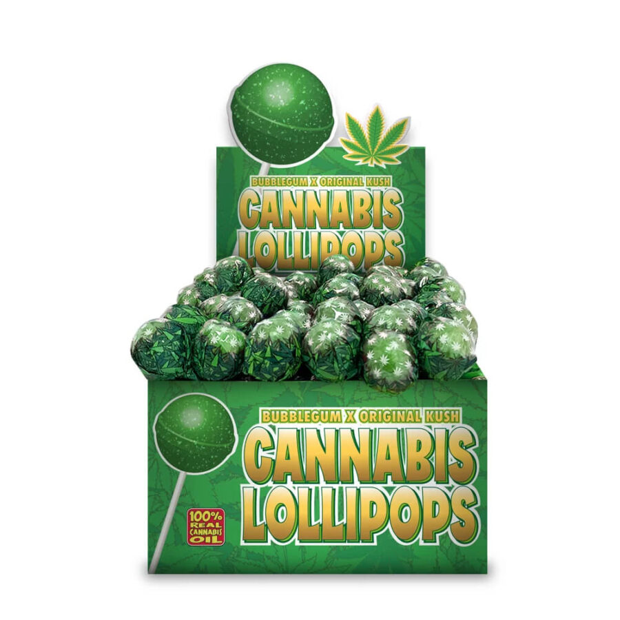 The Hempy Lab Cannabis Lollipops Original Kush (70stk/display)