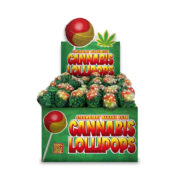 The Hempy Lab Cannabis Lollipops Strawberry Banana (70stk/display)