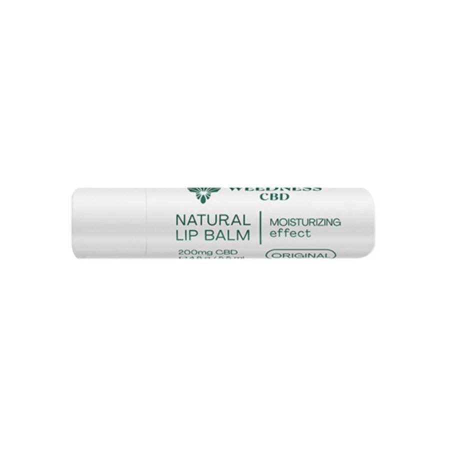 Weedness CBD Natürlicher Lippenbalsam Original mit feuchtigkeitsspendender Wirkung 4% CBD (4.8g)