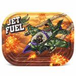 Best Buds Jet Fuel Metall Rolling Tray Klein 14x18 cm Wholesale Best Buds Jet Fuel Metal Rolling Tray Small 14x18cm 1 1