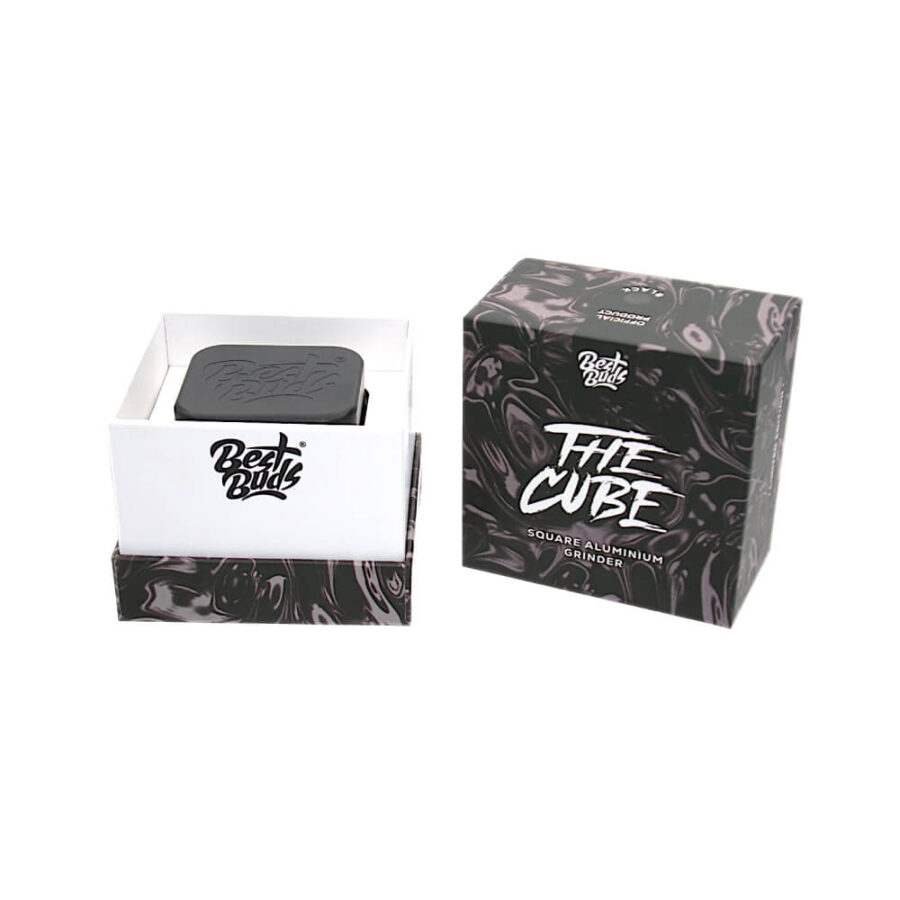 Best Buds The Cube Grinder Aluminium Schwarz 4 Teile (50mm)