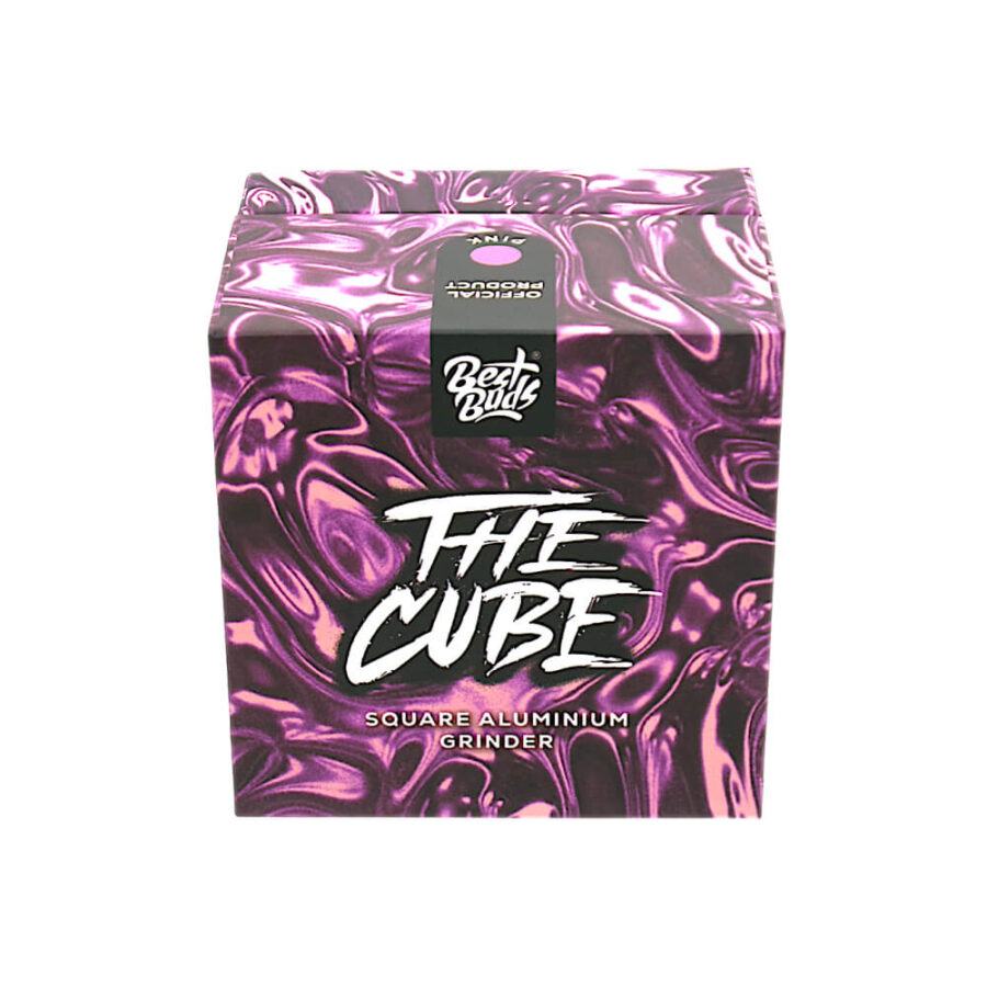 Best Buds The Cube Grinder Aluminium Rosa 4 Teile (50mm)