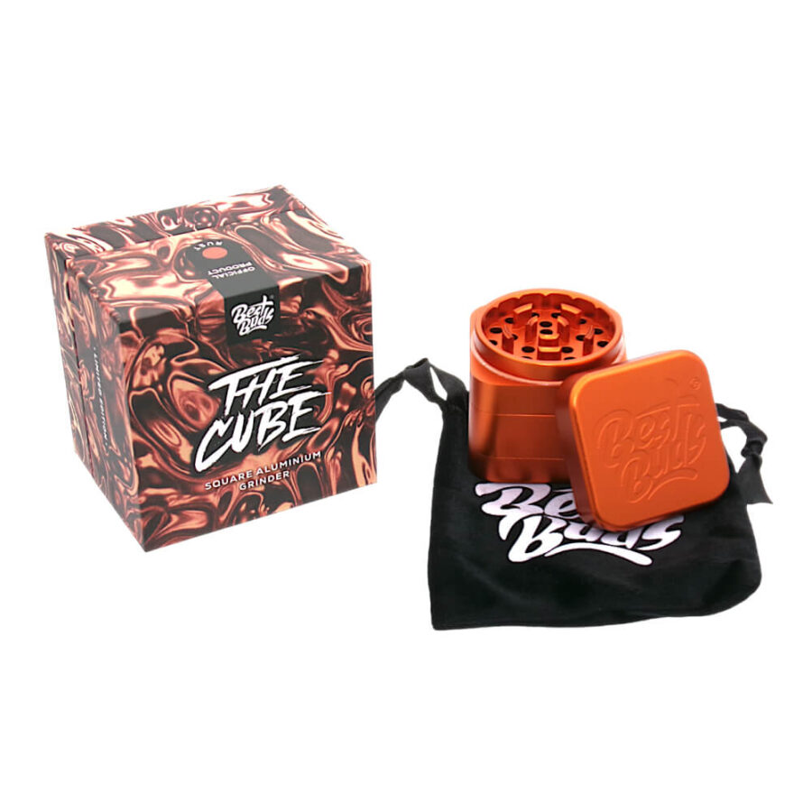 Best Buds The Cube Grinder Aluminium Rust 4 Teile (50mm)