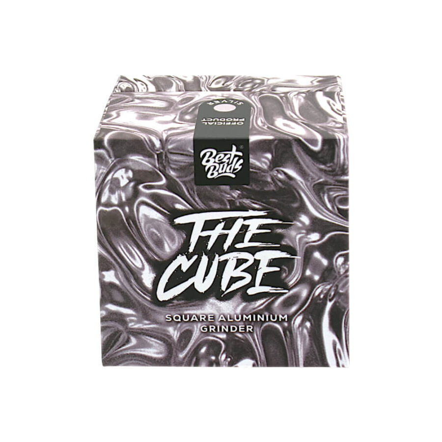 Best Buds The Cube Grinder Aluminium Silber 4 Teile (50mm)