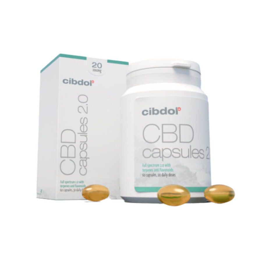 Cibdol Softgel-Kapseln 20% CBD 2000mg (60 Kapseln)