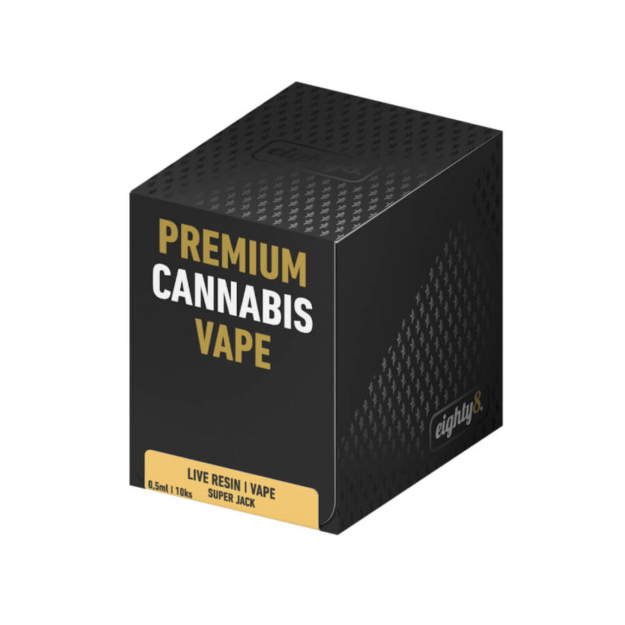 Eighty8 Super Jack Live Resin CBD Vape 0.5ml (10stk/display)