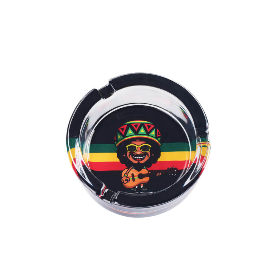 Champ High Rasta Life Glas-Aschenbecher (6stk/display)