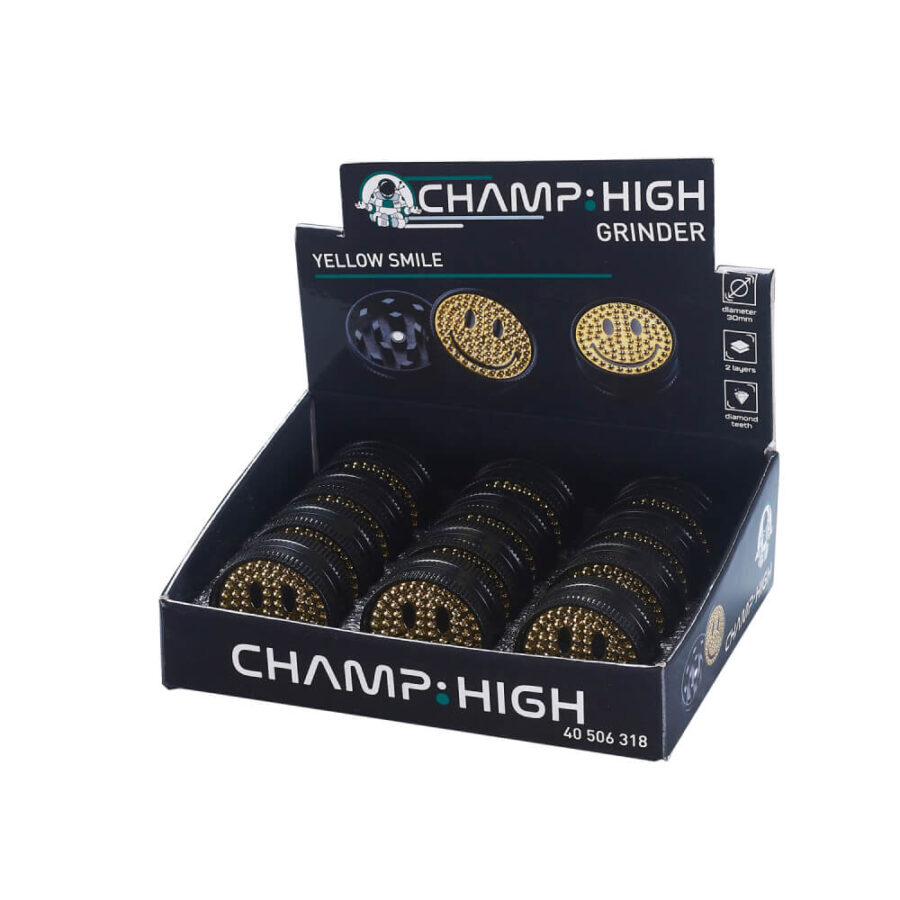 Champ High Yellow Smile Grinder (12stk/display)