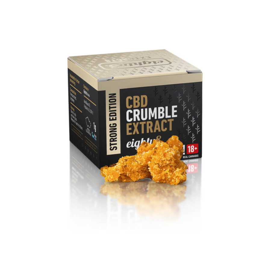 Eighty8 CBD Extrakt Crumble 86.21% CBD 1g (8stk/display)