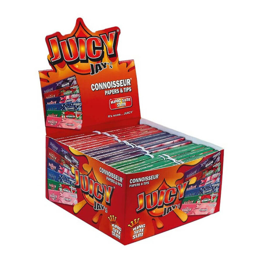 Juicy Jay's Mix Connoisseur King Size Slim Papiere + Tipps (24stk)