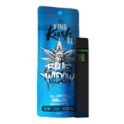 King Kush XL 800mg CBD Einweg Vape Pen 1ml (10stk/display) 4 King Kush XL Blue Widow 800mg CBD Disposable Vape Pen 10pcsdisplay Wholesale 1 1