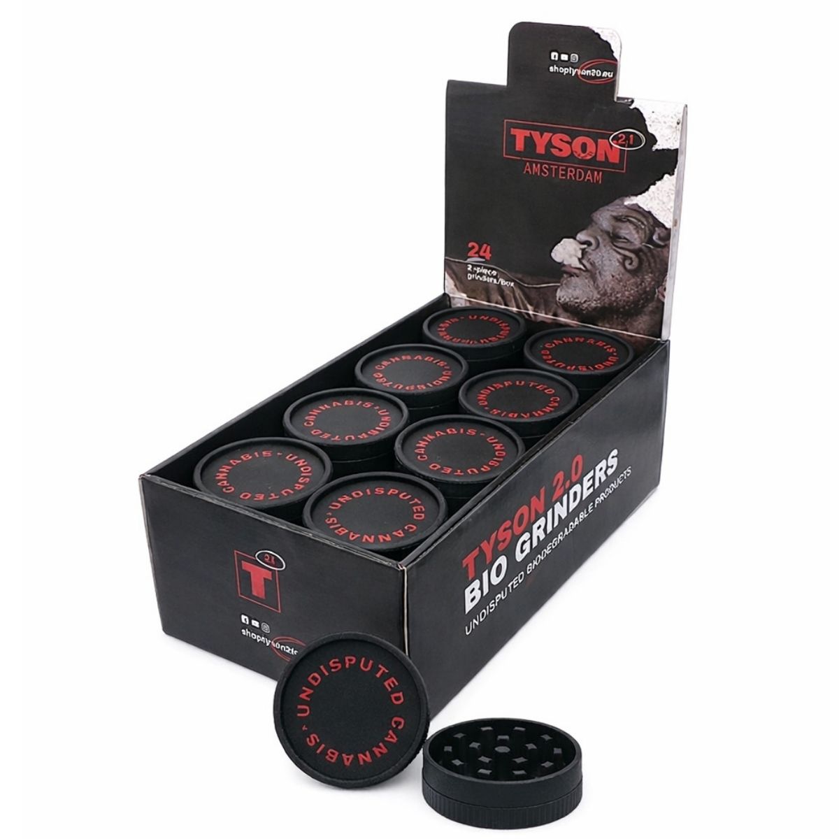 Tyson-2.0-Bio-Grinder-Undisputed-Cannabis-2-Parts-53mm-24pcsdisplay-Wholesale-5 Tyson 2.0 Bio Grinder Undisputed Cannabis 2 Parts 53mm 24pcsdisplay Wholesale 5 1