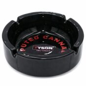 Tyson 2.0 Undisputed Cannabis Glass Ashtray Black Wholesale 2 1
