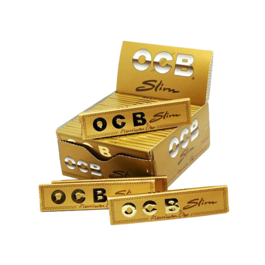 OCB Gold Slim Rolling Papers 50 Broschüren