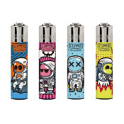 Clipper Lighters Classic Funny Astronauts (24stk/display)