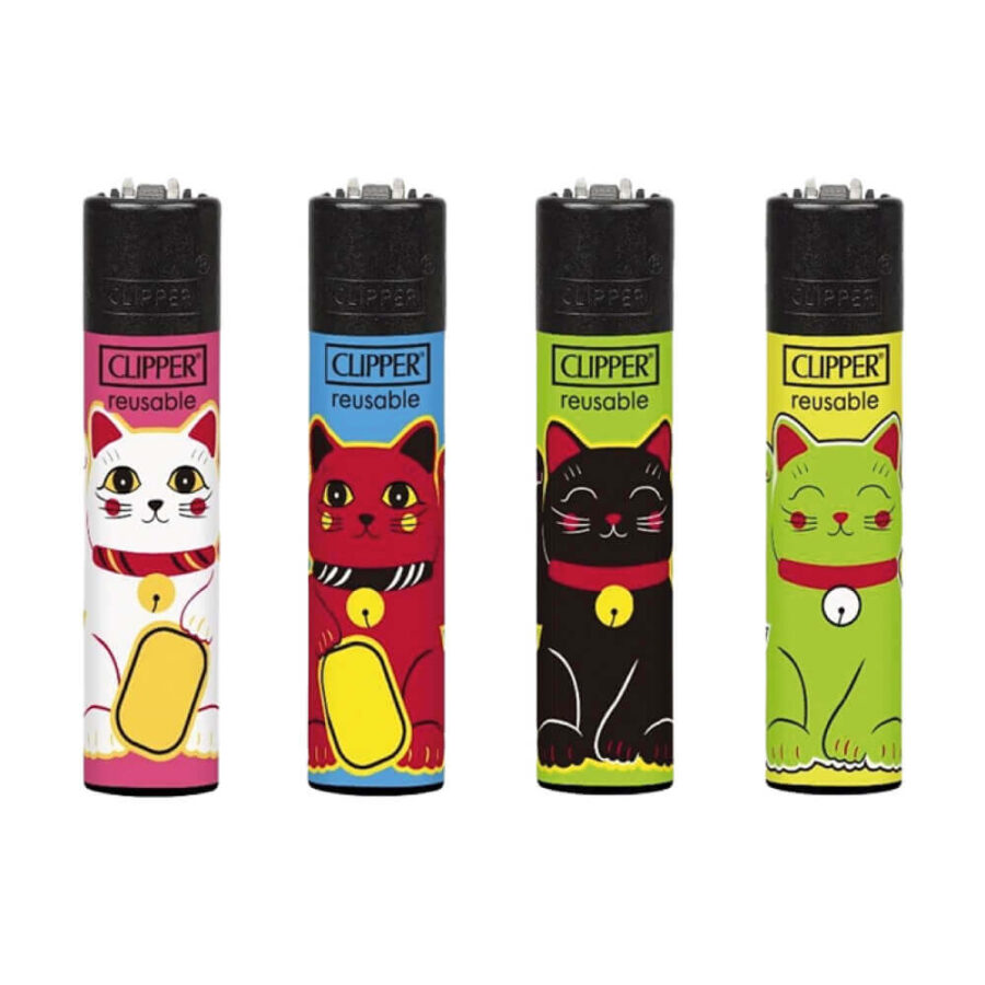 Clipper Lighters Classic Lucky Cat (24stk/display)